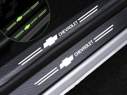 Car glow-in-the-dark door sill strip  ( 4PCS )