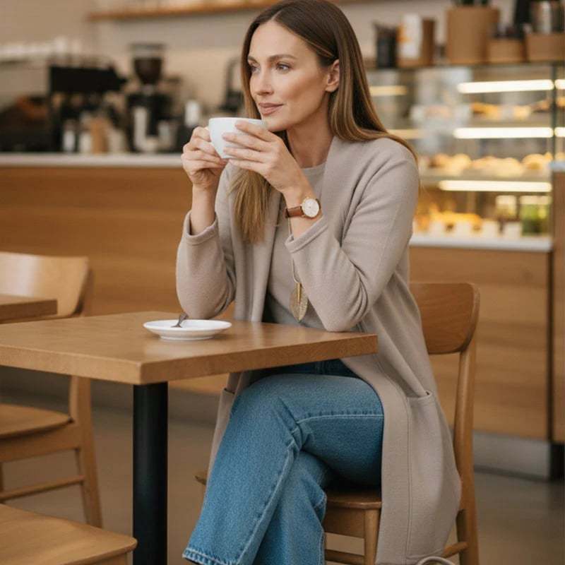 ⏳Weekend Special⏰Elegant 3-piece Set Including Long Cardigan, Top and Pants💞💞