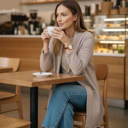 ⏳Weekend Special⏰Elegant 3-piece Set Including Long Cardigan, Top and Pants💞💞