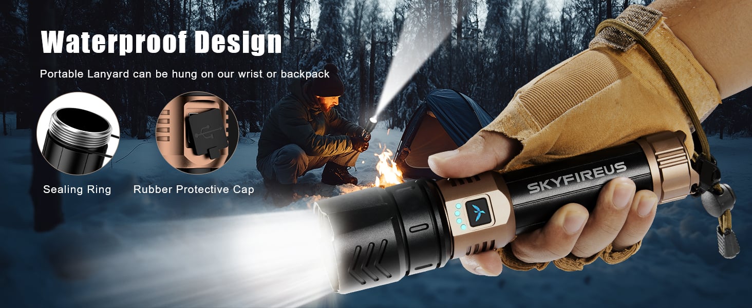 Rechargeable Flashlight High Lumens