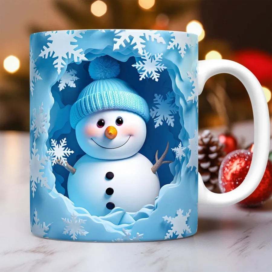 🔥Last 4 hours 57% OFF -3D Christmas Creative Mug