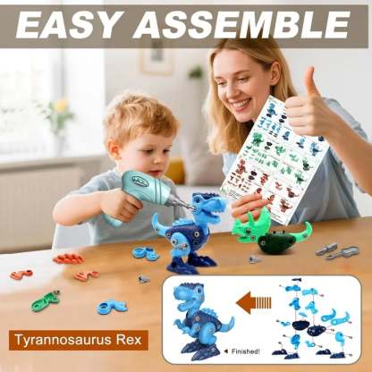 ⏰BLACK FRIDAY SALE🎁Dinosaurs STEM Toy Kit with Electric Drill Gift