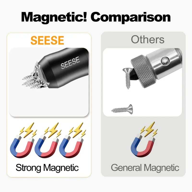 🔧SEESE Strong Magnetic Screw Ring - Never Drop Another Screw Again✨