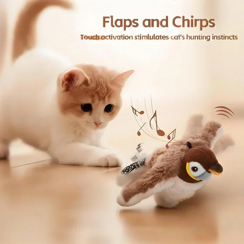 🔥Last Day 49% OFF - 🐾Interactive Chirping Bird Cat Toy