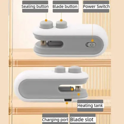 🔥🔥Last Day 49% OFF -🔒2 in 1 Mini Heat Sealer with Cutter 🔥🔥