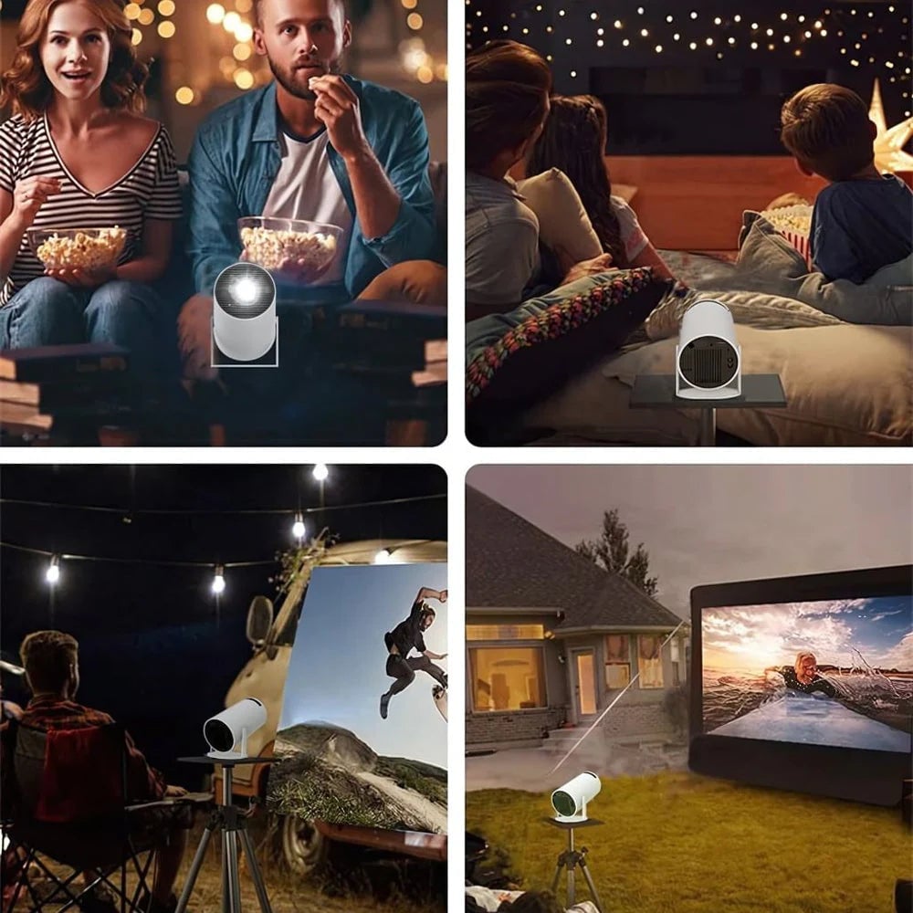 🎥HY300 Portable Projector for Home Outdoor Camping [4K HD 720P] - Home Theatre Experience