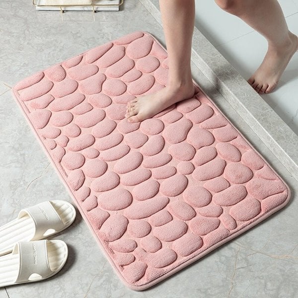 🔥Hot Sale 49% OFF NOW - Cobblestone Embossed Bathroom Bath Mat - BUY 2 FREE SHIPPING