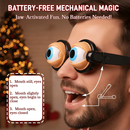 Winking-Eye Novelty Glasses for Party Selfies Effortless Fun