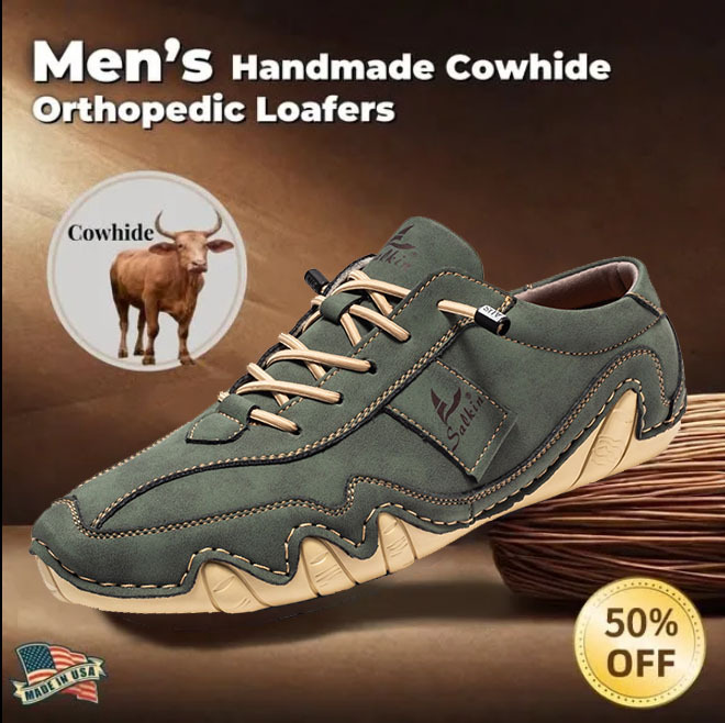 Last day 70% off 🔥⏱️Christmas sale⏱️🔥Men's genuine slip-on loafers