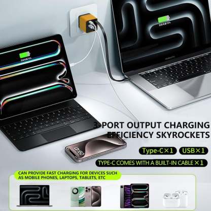 ✨3 in 1 Charger Retractable 80W MAX Fast