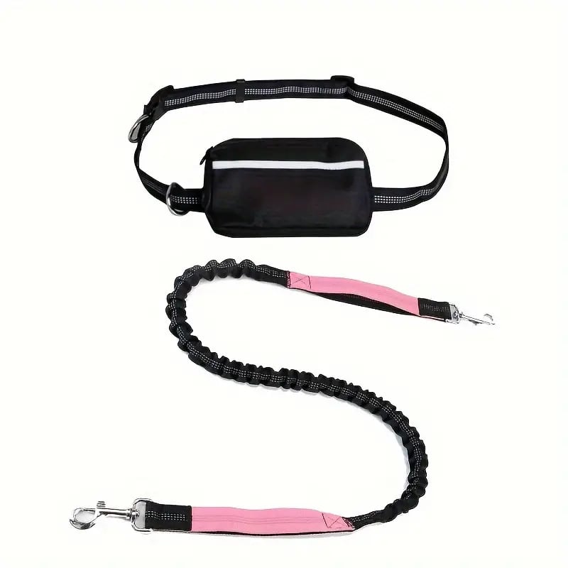 Hands Free Dog Leash with Zipper Pouch