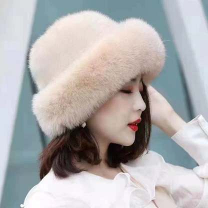 Fashion sweet and cute warm thick fisherman hat basin hat