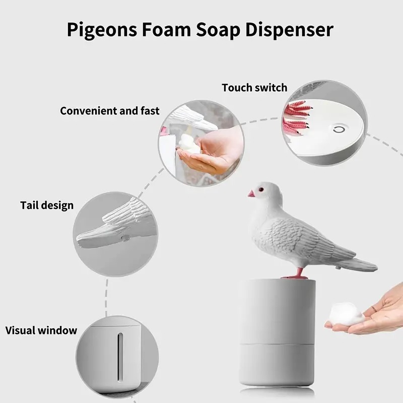 🔥🔥Funny Pigeon Design Foam Soap Dispenser