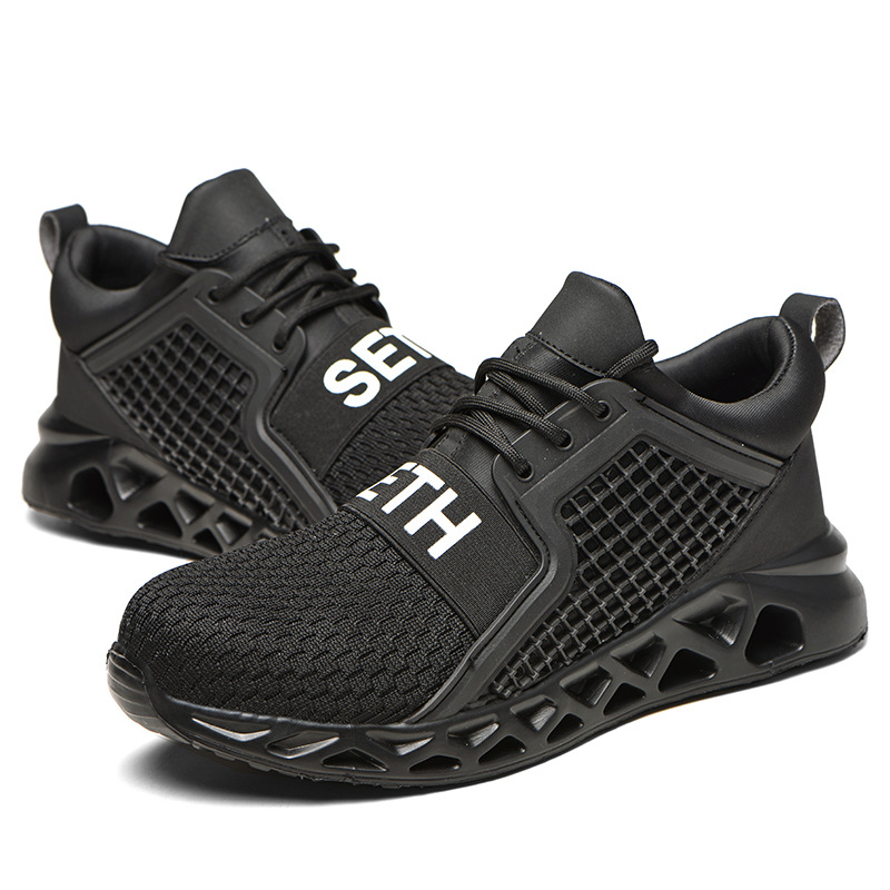Men's Lightweight Anti-Smash Work Safety Shoes