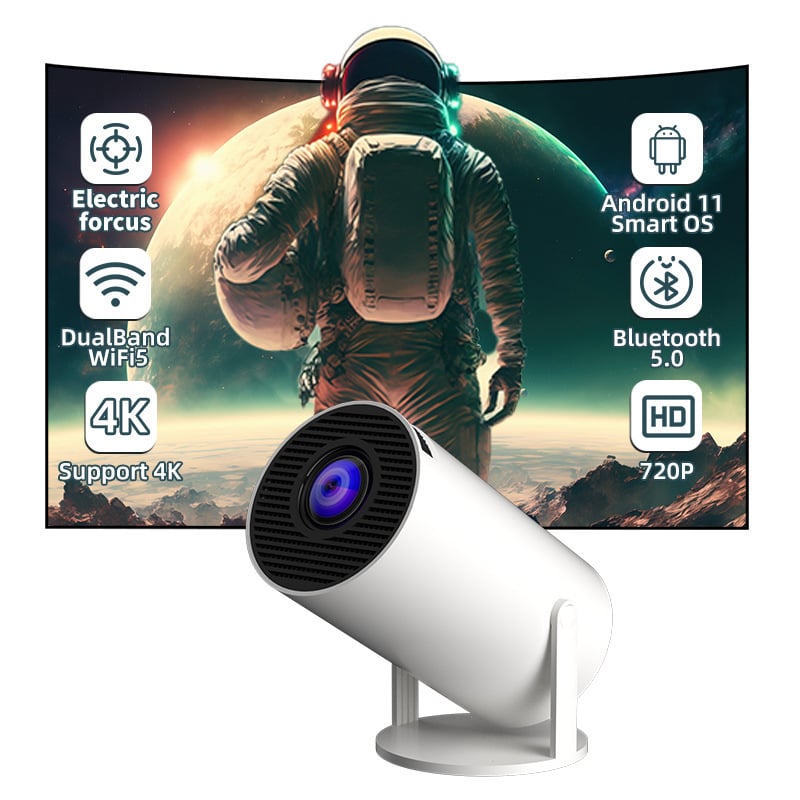 🎥HY300 Portable Projector for Home Outdoor Camping [4K HD 720P] - Home Theatre Experience