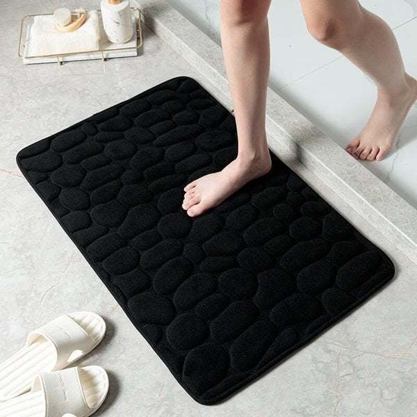 🔥Hot Sale 49% OFF NOW - Cobblestone Embossed Bathroom Bath Mat - BUY 2 FREE SHIPPING