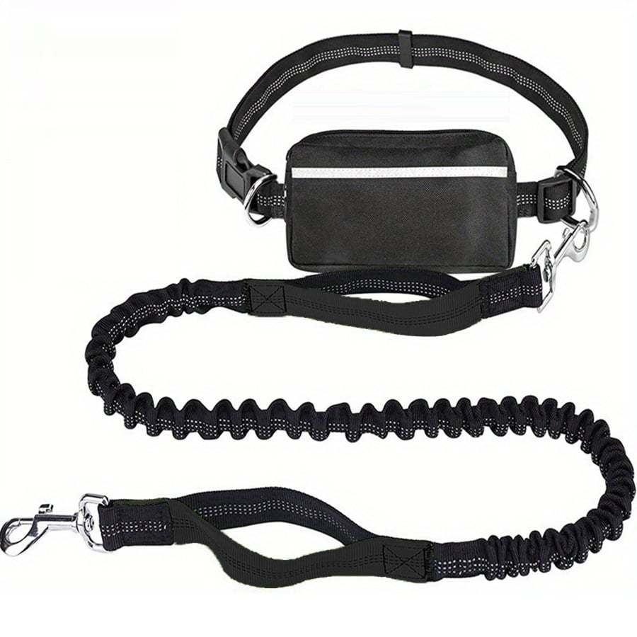 Hands Free Dog Leash with Zipper Pouch