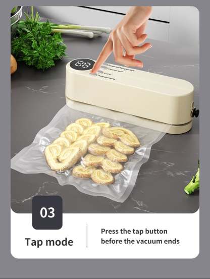 🥗 Keep Your Food Fresh – 49% OFF – ✨Mini Wireless Vacuum Sealer