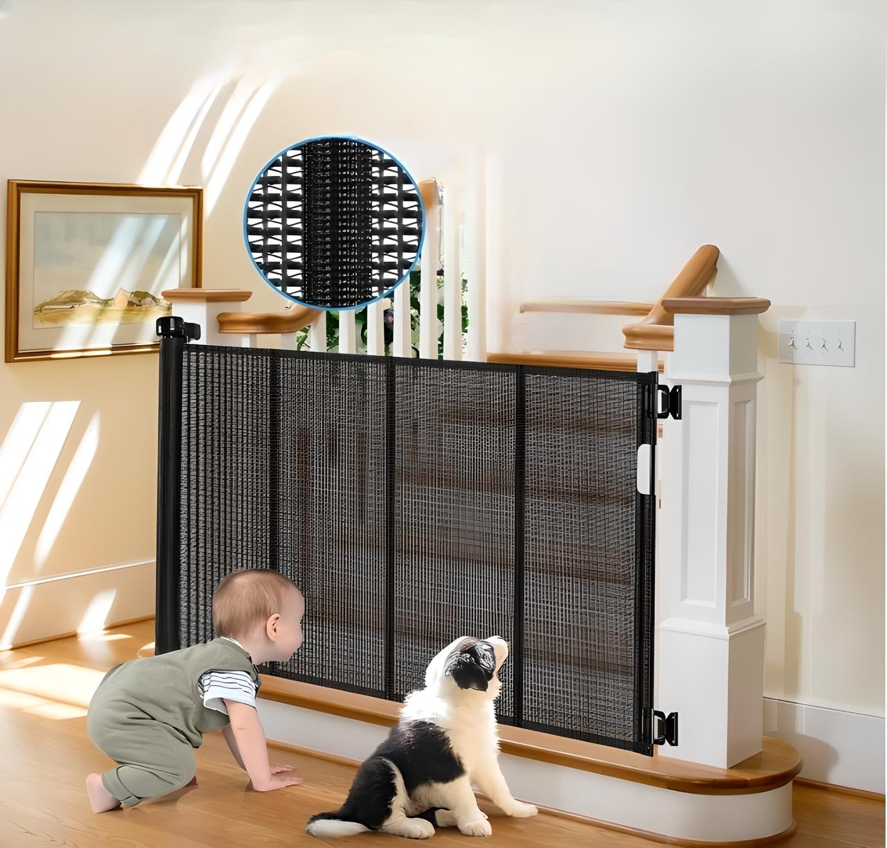Pet Retractable Dog Gate