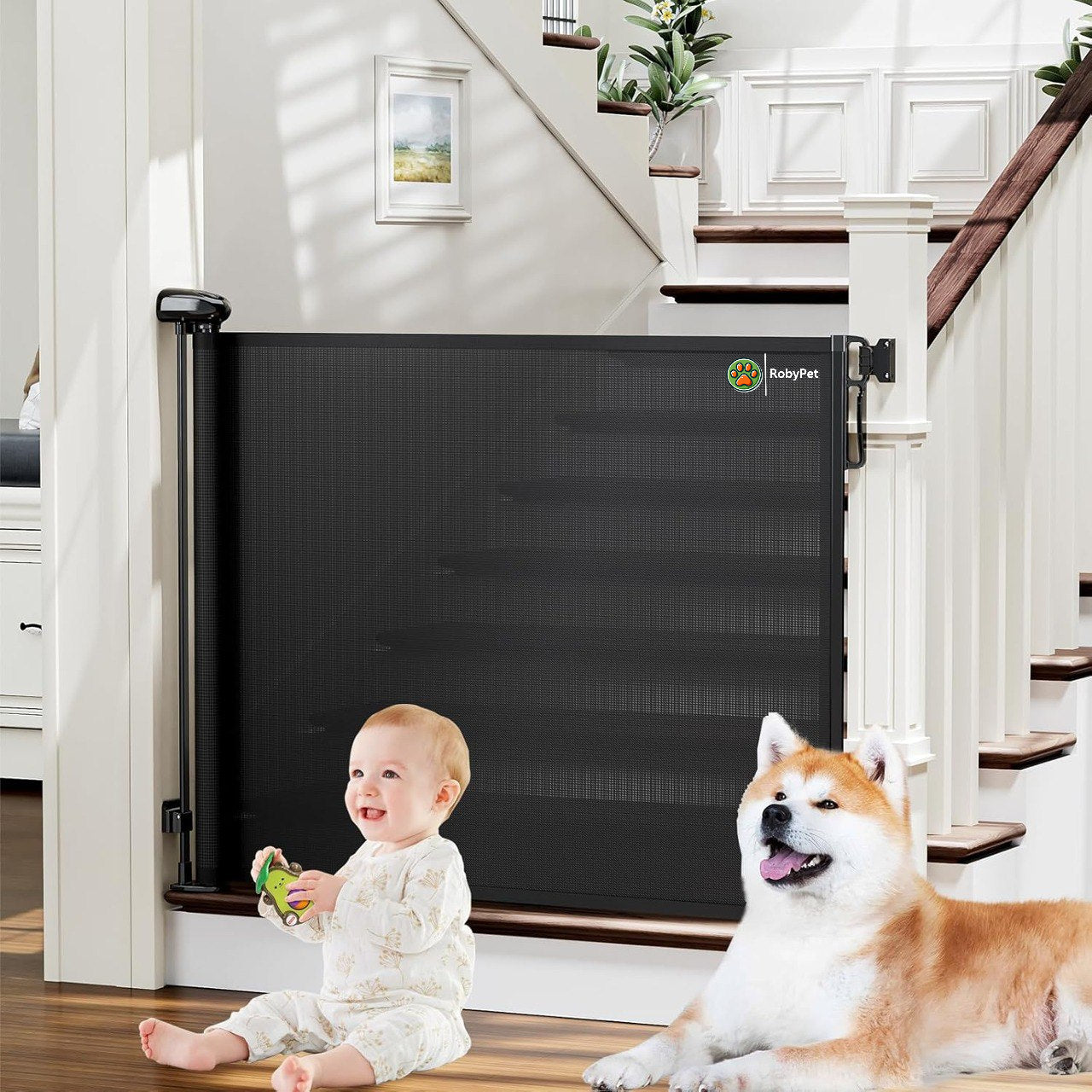 Pet Retractable Dog Gate
