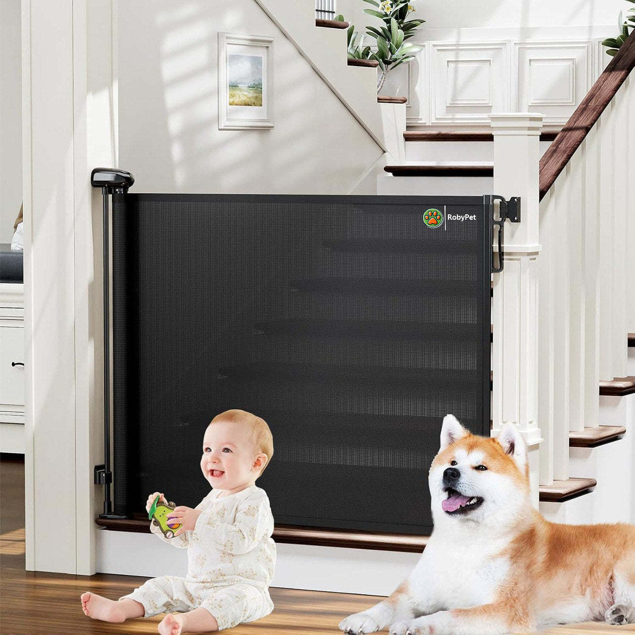 Pet Retractable Dog Gate