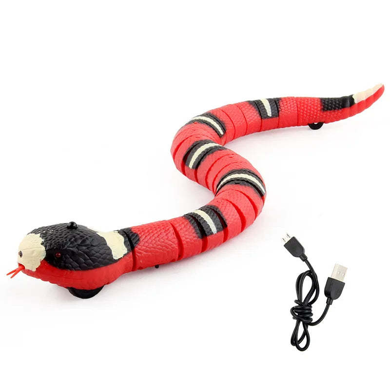 Pet Cat Toys Interactive Smart Sensing Snake TeaseToys Automatic Sensi