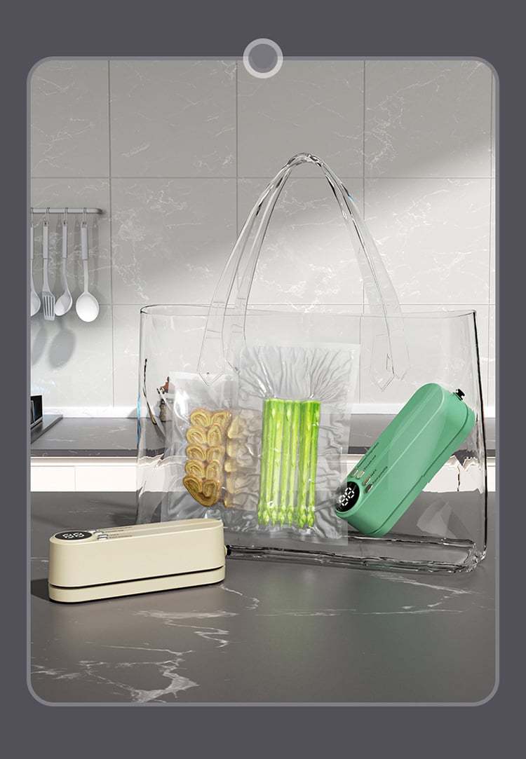 🥗 Keep Your Food Fresh – 49% OFF – ✨Mini Wireless Vacuum Sealer