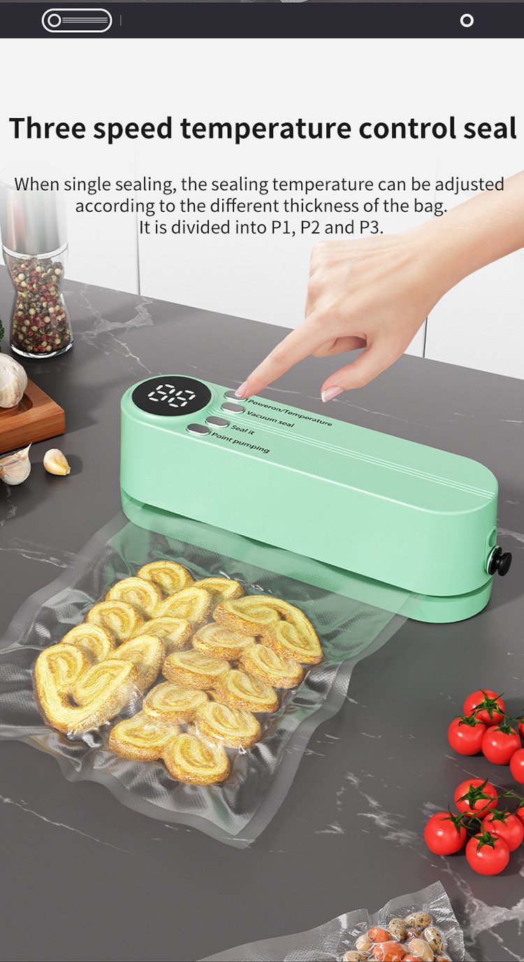 🥗 Keep Your Food Fresh – 49% OFF – ✨Mini Wireless Vacuum Sealer