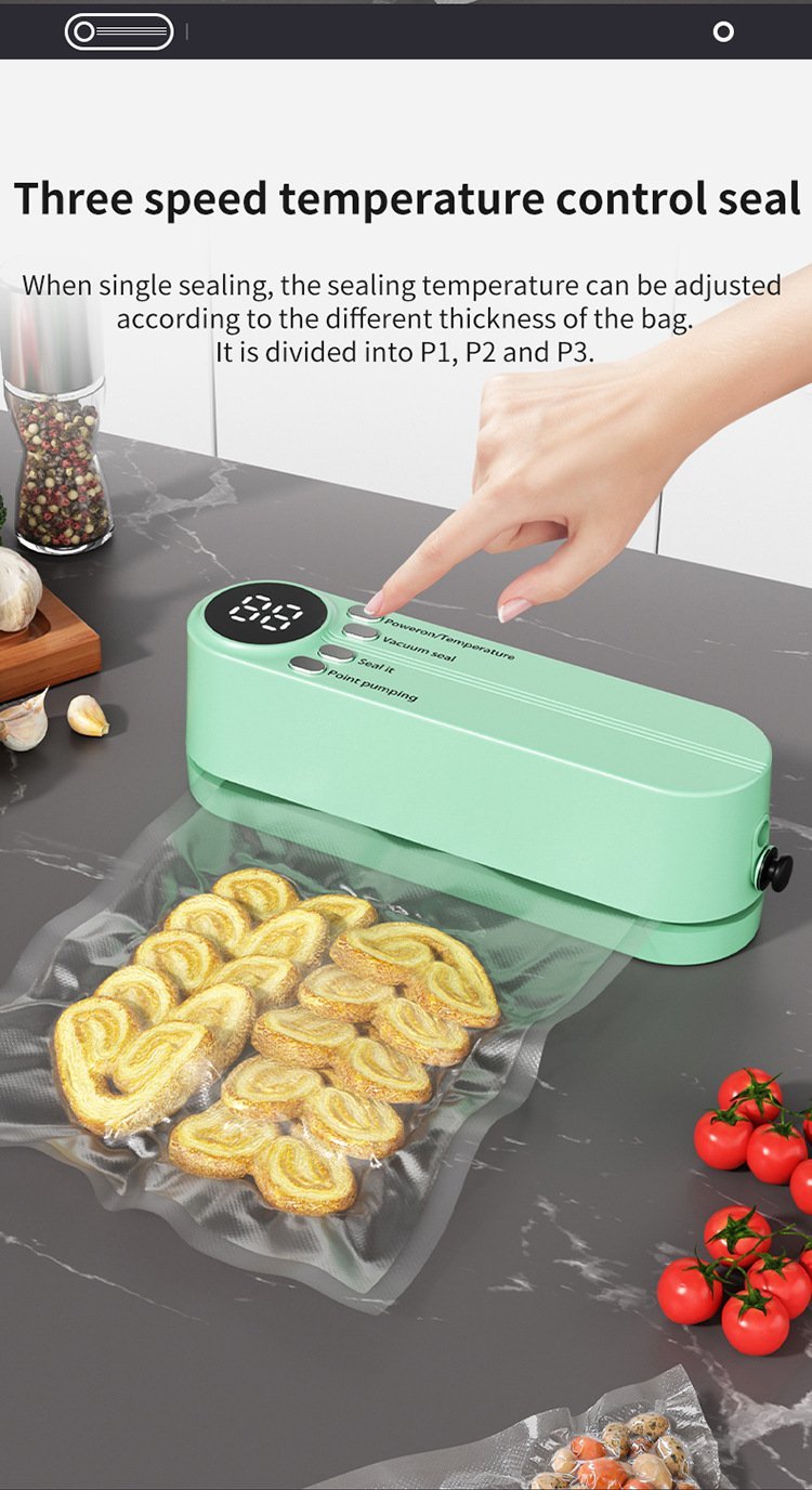 🥗 Keep Your Food Fresh – 49% OFF – ✨Mini Wireless Vacuum Sealer