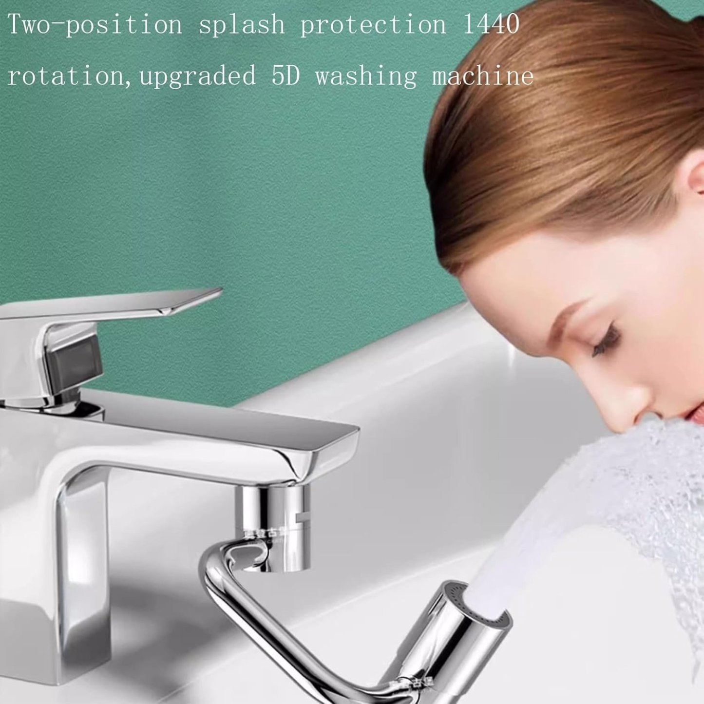 🔥Last Day 50% OFF🔥Swivel Rotatable Tap Aerator Extension 2-Mode Splash All-Angle Precision Control