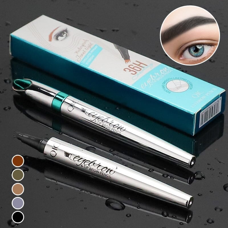 ✨Last Sale 49% OFF-🔥3D Waterproof Microblading Eyebrow Pen 4 Fork Tip Tattoo Pencil