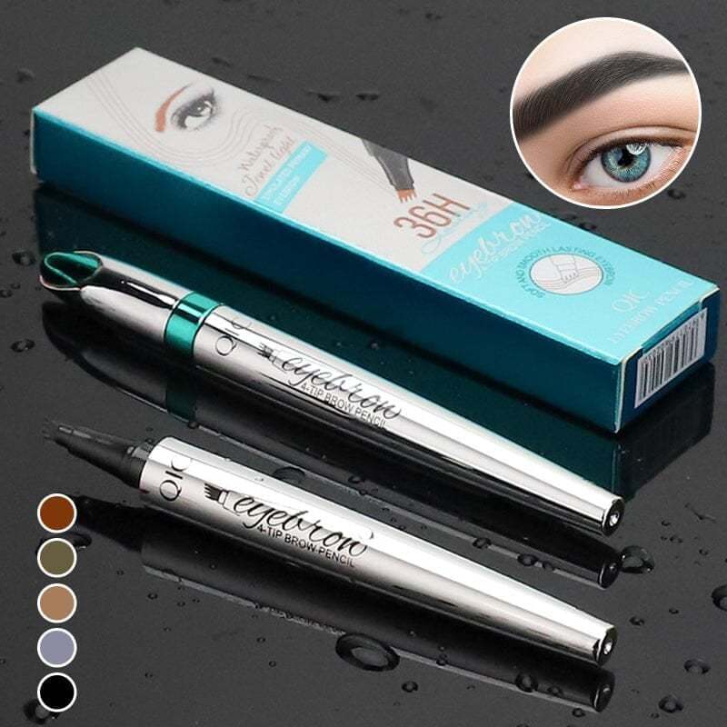 ✨Last Sale 49% OFF-🔥3D Waterproof Microblading Eyebrow Pen 4 Fork Tip Tattoo Pencil