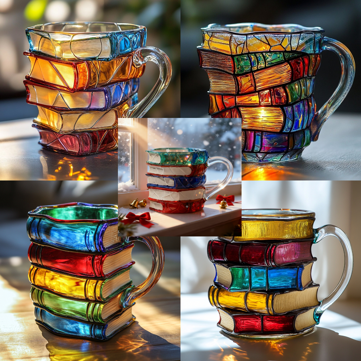 📚Painted Book Mug☕