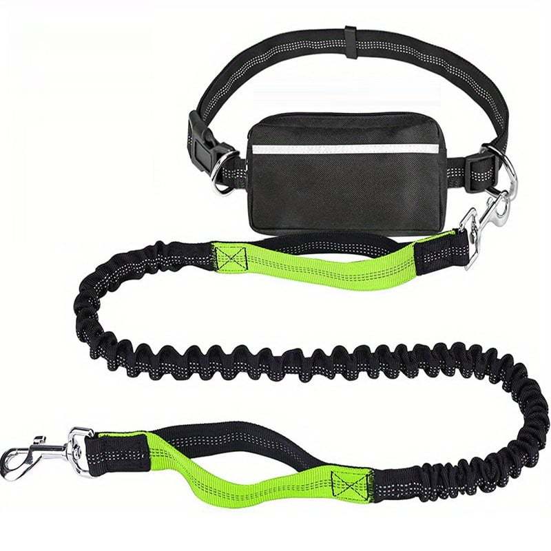 Hands Free Dog Leash with Zipper Pouch