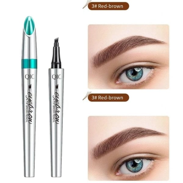 ✨Last Sale 49% OFF-🔥3D Waterproof Microblading Eyebrow Pen 4 Fork Tip Tattoo Pencil