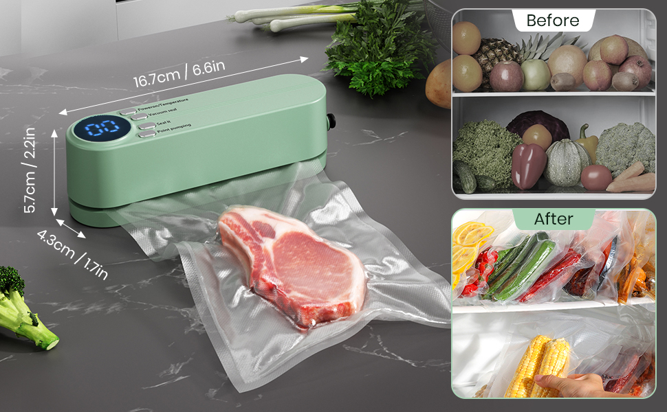 🥗 Keep Your Food Fresh – 49% OFF – ✨Mini Wireless Vacuum Sealer
