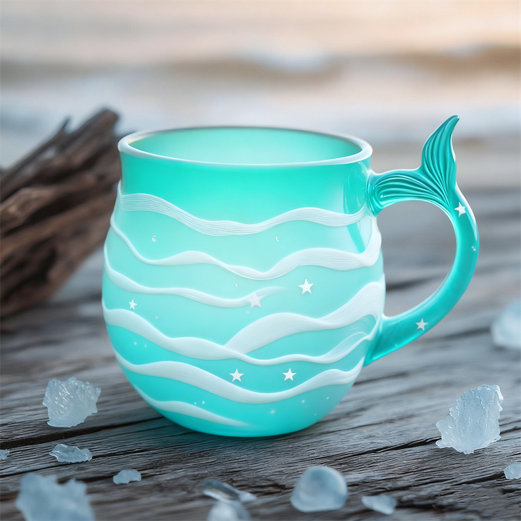 Mermaid Tail Glass Mug Collection 🌊🧜‍♀️