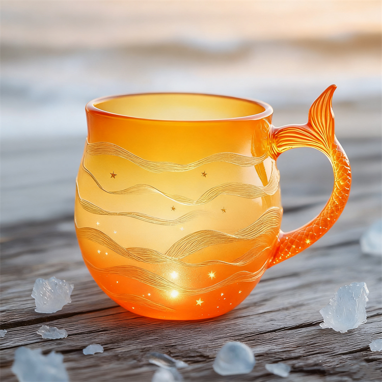Mermaid Tail Glass Mug Collection 🌊🧜‍♀️