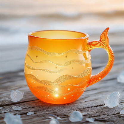 Mermaid Tail Glass Mug Collection 🌊🧜‍♀️