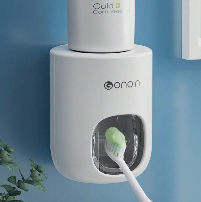 🌟【Automatic Toothpaste Dispenser】🤖 Hands-Free, Wall-Mounted, Squeeze with Ease! 🦷✨