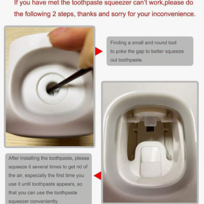 🌟【Automatic Toothpaste Dispenser】🤖 Hands-Free, Wall-Mounted, Squeeze with Ease! 🦷✨
