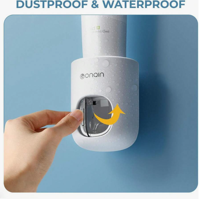 🌟【Automatic Toothpaste Dispenser】🤖 Hands-Free, Wall-Mounted, Squeeze with Ease! 🦷✨