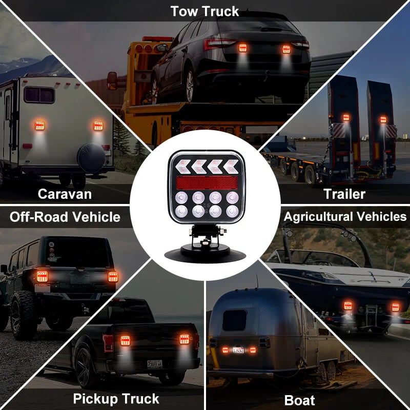 wireless_trailer_lights_magmetic for trucks, boat, RV, vehicle, caravan