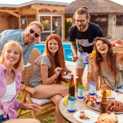 Reusable Drink Can Lids with Built-in Straw – Sustainable & Spill-Proof (5 Pack)