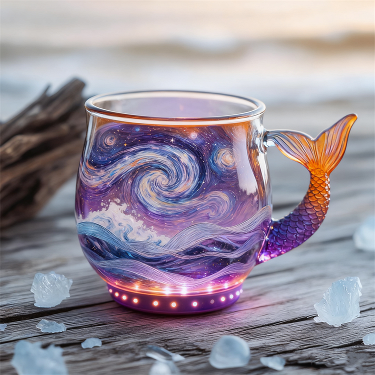 Mermaid Tail Glass Mug Collection 🌊🧜‍♀️