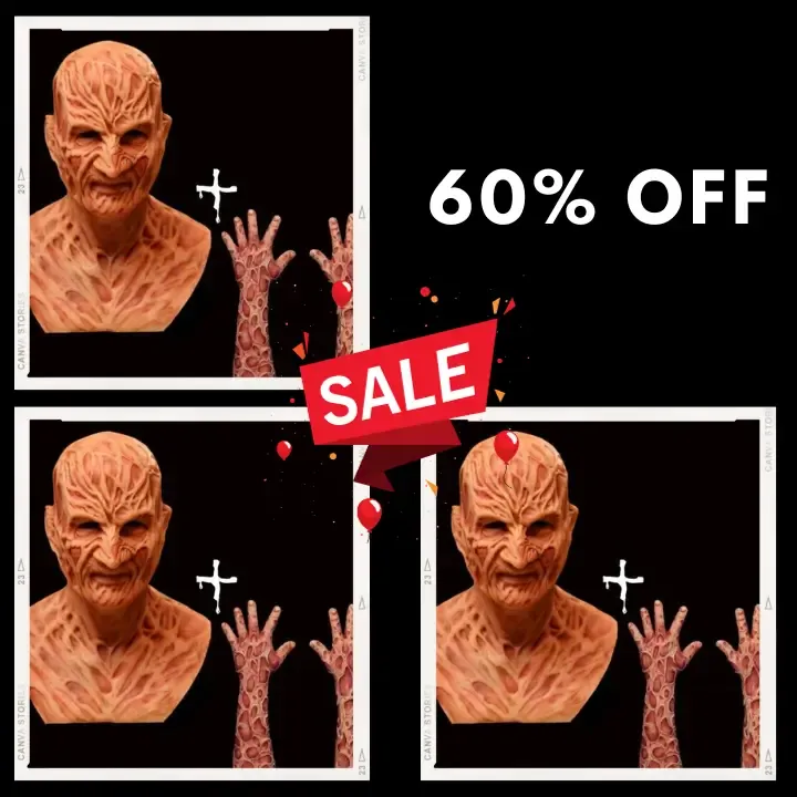 🔥 Early Halloween Promotion 50% OFF😈 Freddy Krueger Mask