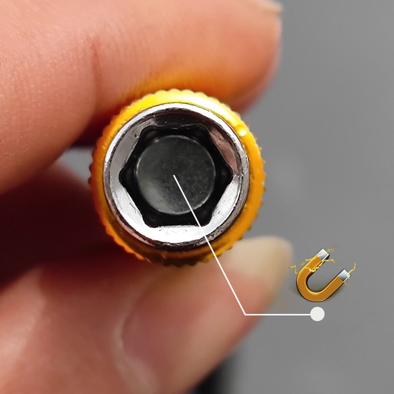 (🔥HOT SALE NOW 49% OFF) - Hexagonal Shank Metal Flex Universal Extension Bit Holder