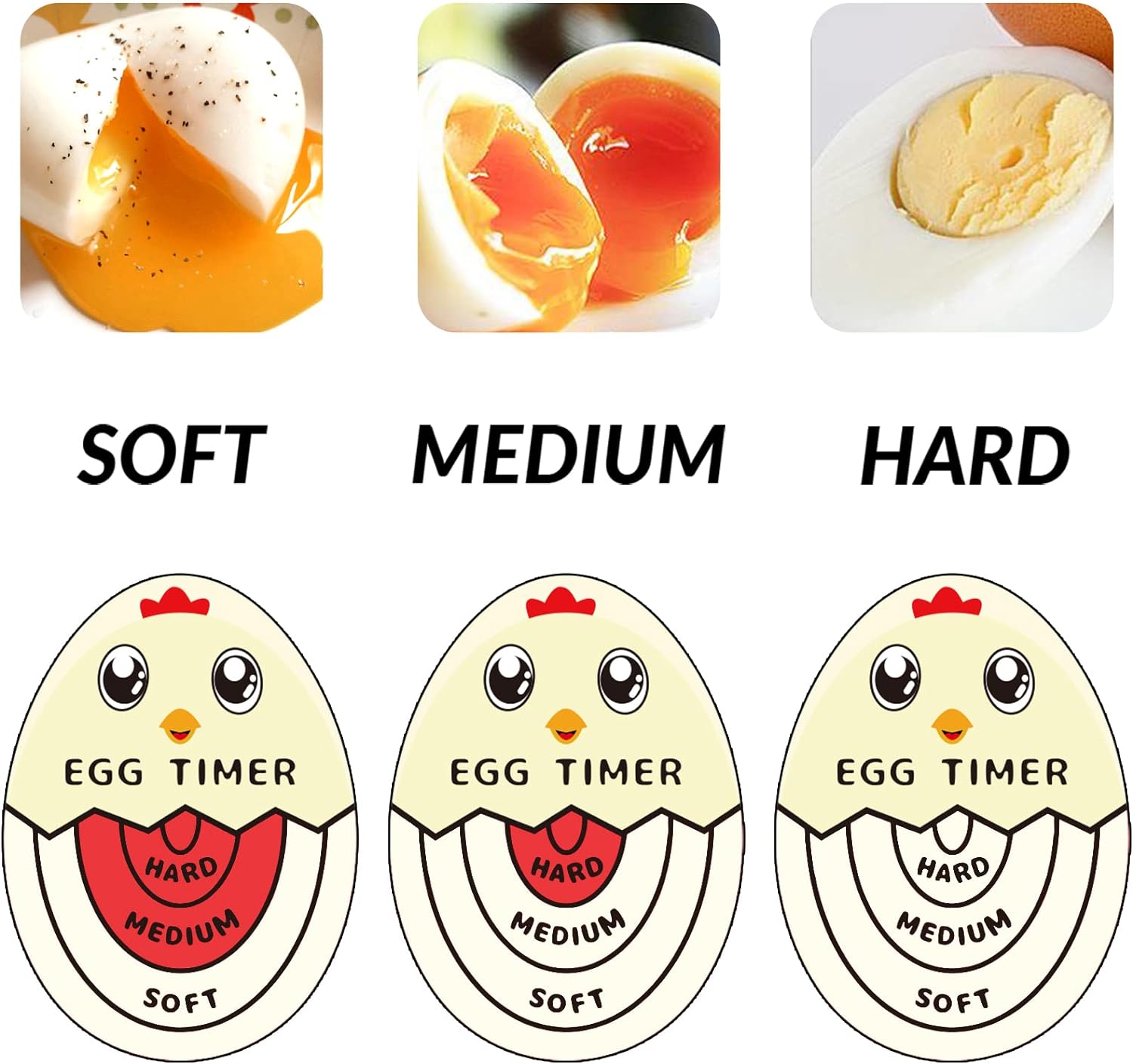 🔥Color Changing Egg Timer – Perfect Soft, Medium & Hard Boiled Eggs Every Time