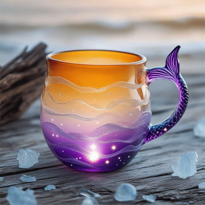 Mermaid Tail Glass Mug Collection 🌊🧜‍♀️