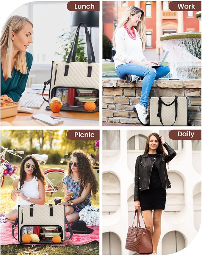 💼 The Ultimate 2-in-1 Tote Bag – Where Elegance Meets Functionality! 🍽️